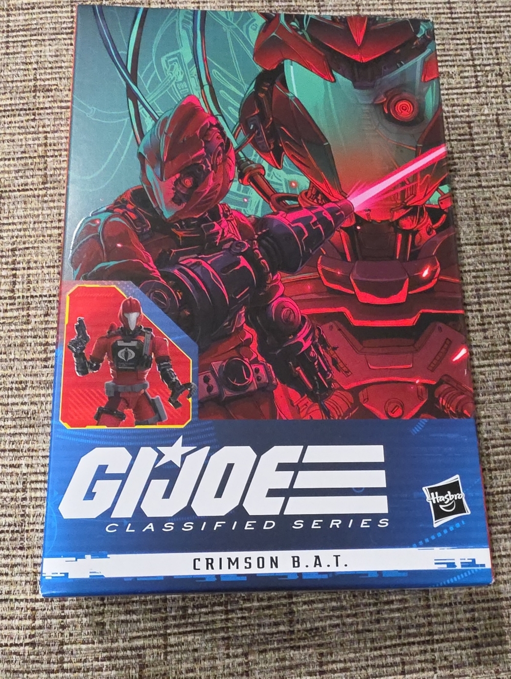 Hasbro G.I. Joe Classified Series Crimson B.A.T. - Red & Teal Artwork